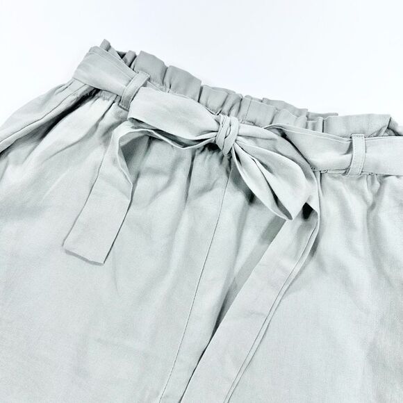 Lulus grey high waisted paper bag shorts L - Picture 3 of 10